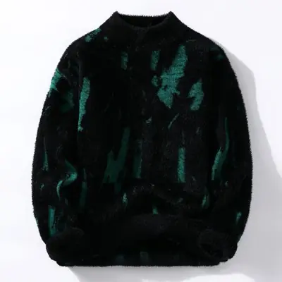 Image de Pull Patchwork Y2K Homme - Style Streetwear Cintré