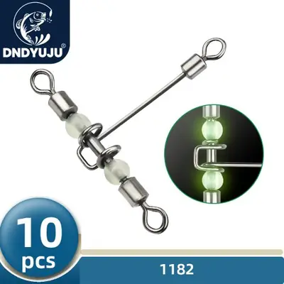 Image de Connecteurs de Pêche T Pivotant Lumineux - Lot de 10