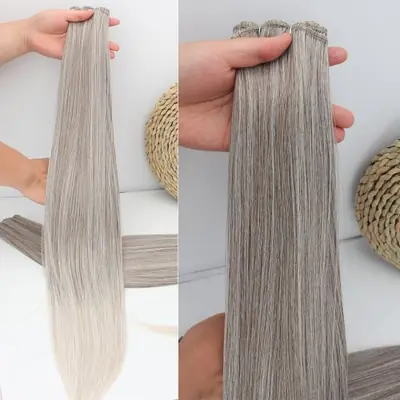 Image de Extensions Cheveux Synthétiques Ombré Brun-Blond 26"