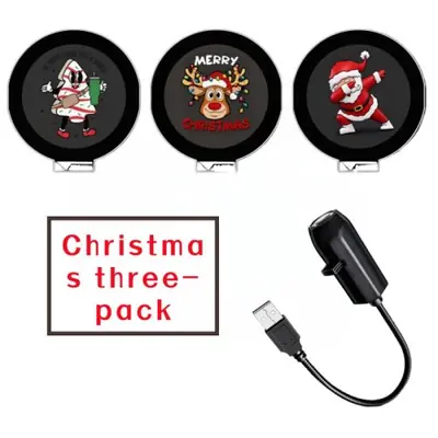 Image de Projecteur LED Noël Wapiti & Père Noël - Veilleuse USB