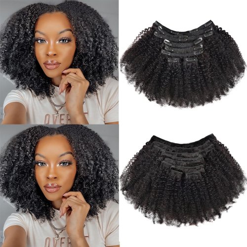Afbeelding van Afro Clip-In Extensions 4B/4C - Echt Menselijk Haar