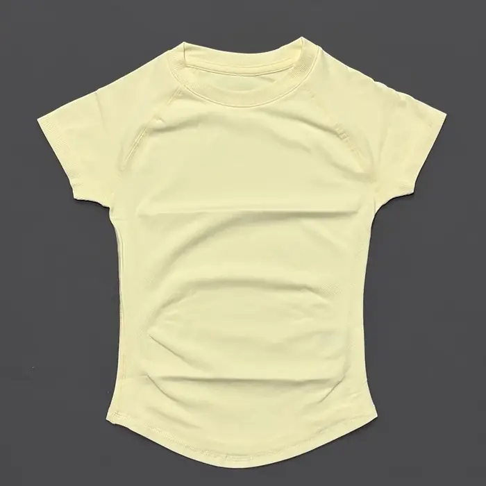 Image de Justaucorps de Yoga Sans Couture pour Femmes - T-Shirt de Sport Respirant
