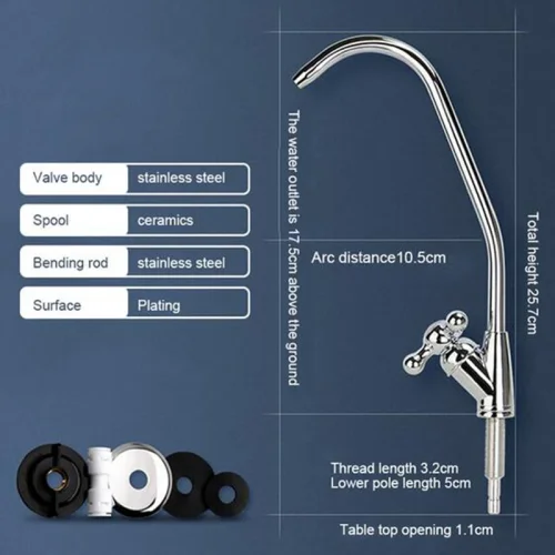 Bild von Wasserfilter-Wasserhahn, bleifreier Luftreiniger, gefilterter Wasserhahn, passend für Umkehrosmose-E...