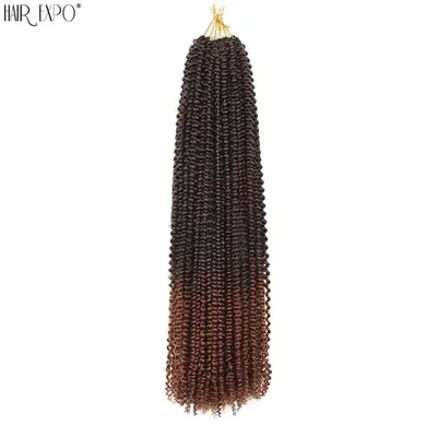 Image de Boucles Synthétiques Pré-Torsadées 30" - Ombre Water Wave