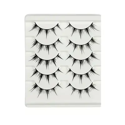 Image de Faux Cils Anime - 5 Paires Effet Dramatique