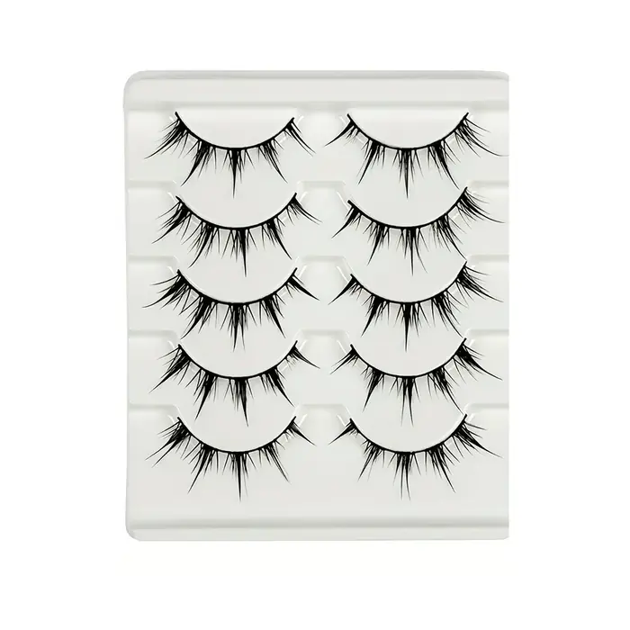 Image de Faux Cils Anime - 5 Paires Effet Dramatique