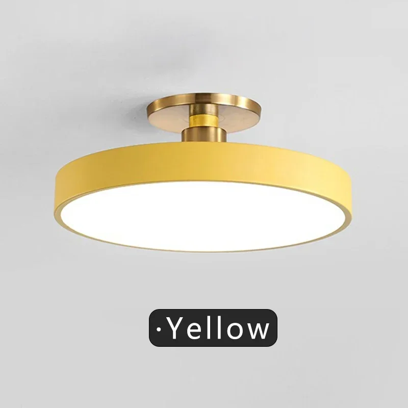 Immagine di Plafoniera LED Nordica Moderna - Design Circolare Macaron