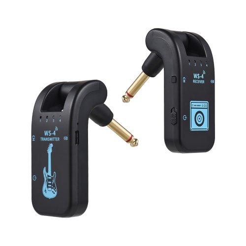 Imagen de Sistema Inalámbrico de Guitarra 2.4G con Transmisor y Receptor para Guitarra Eléctrica y Bajo - Transmisión en Tiempo Real de 48kHz/16 Bits