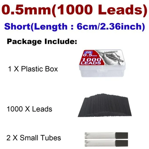 0.5mm 1000 szt. Krótki