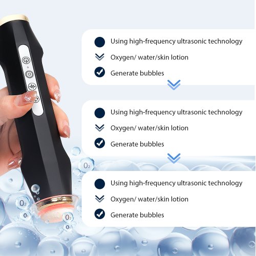 Afbeelding van Natuurlijke Oxygeneerende Huidverzorgingspen met CO2-Bubbeltechnologie – Draagbare, Oplaadbare Zuurstofmachine voor Diepe Reiniging, Gladde Huid en Verjonging