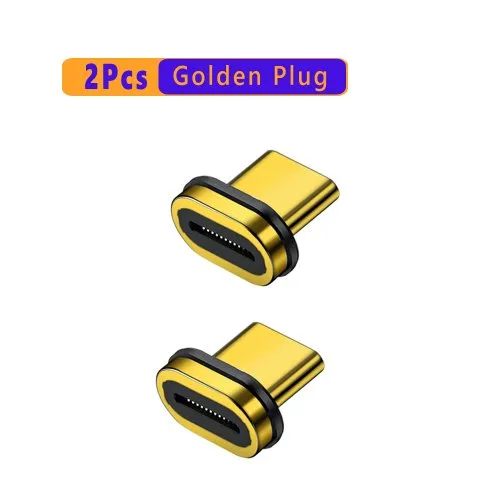 2Pc wtyczka złoty