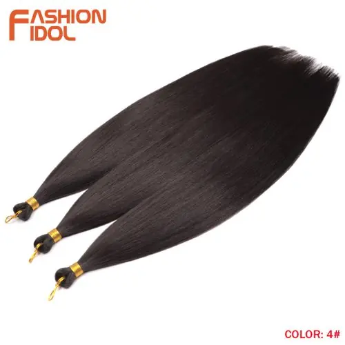 Image de Cheveux Synthétiques Tressés 28 Pouces - Ombre Brun Doux