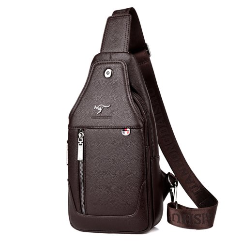 Immagine di Borsa a Tracolla Uomo in Pelle Vintage - Stile Elegante e Funzionale