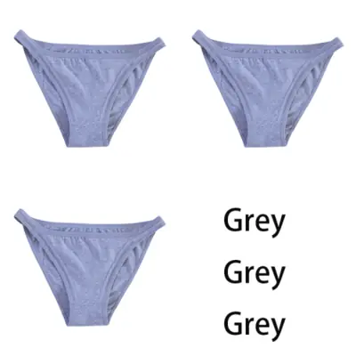 Image de Ensemble 3 pièces culottes femme en coton doux