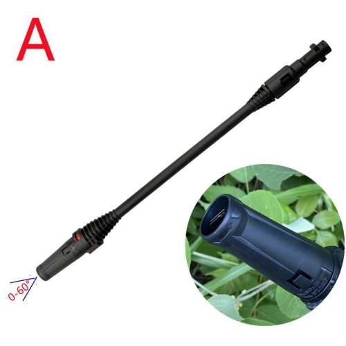 Immagine di Bacchetta di prolunga per autolavaggio per Karcher K2 K3 K4 K5 K6 K7 Pistola di lavaggio con angolo regolabile e ugello turbo spruzzatore
