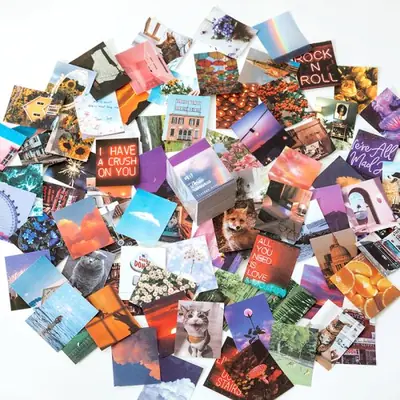 Image de Kit Scrapbooking Vintage 400 Pièces - Art Kawaii & Déco Naturelle