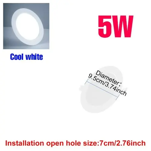5W froid blanc