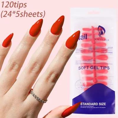 Image de Ongles Faux Colorés - Extension Acrylique Prête à Porter
