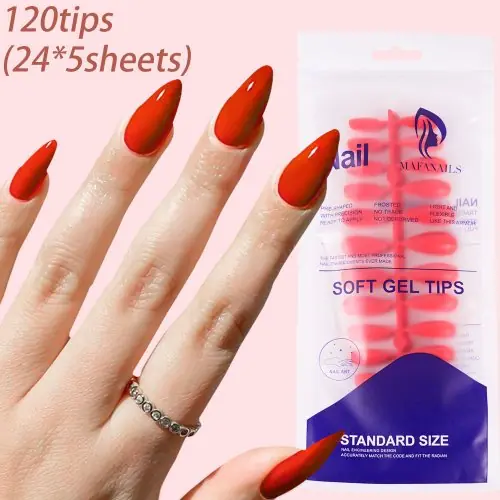 Image de Ongles Faux Colorés - Extension Acrylique Prête à Porter