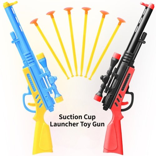 Zdjęcie Pistolet do rzutek z przyssawką dla dzieci, plastikowy pistolet zabawka, edukacyjna interaktywna zabawka dla chłopców, wypełniacze do torebek na przyjęcia dla dzieci, zabawki pinata, prezenty