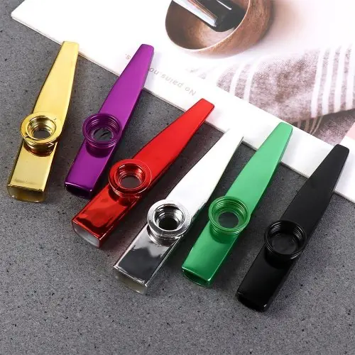 Image de Kazoo Métallique Résistant - Instrument de Musique Facile à Jouer