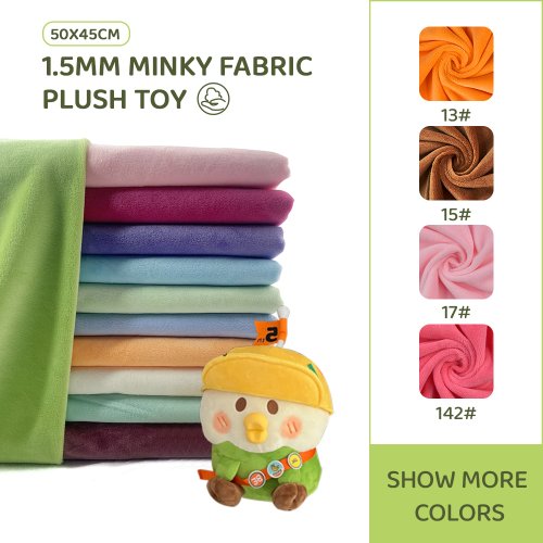 Immagine di Tessuto Peluche Minky Morbido 50x45 cm