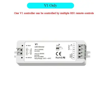 Image de Variateur LED RGB avec Télécommande RF - 4 Zones & Roue Tactile