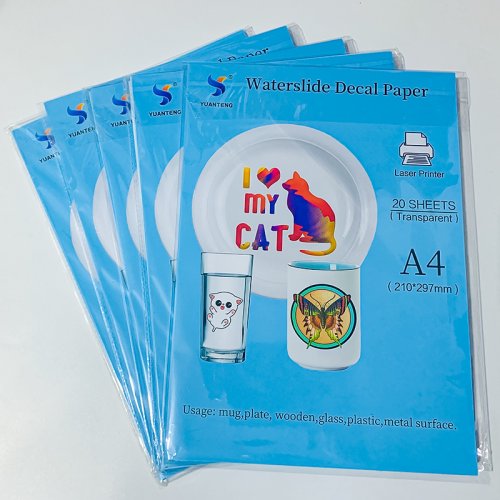 Bild von Transparentes Wassertransferpapier A4 – Ideal für Laserdrucker