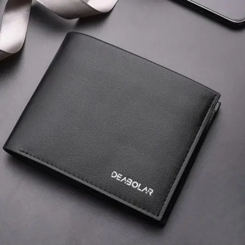 Image de Portefeuille Homme en Cuir Véritable - Élégant & Pratique