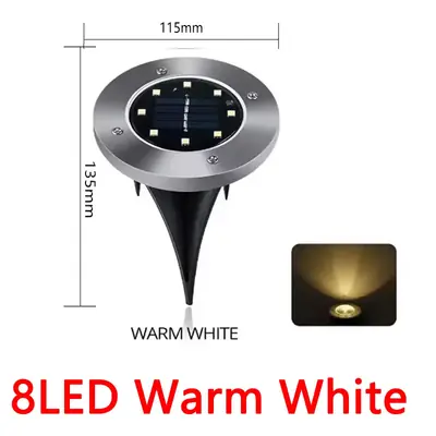 Image de Lampes Solaire Extérieures - 8 Pièces LED Pour Jardin & Pelouse