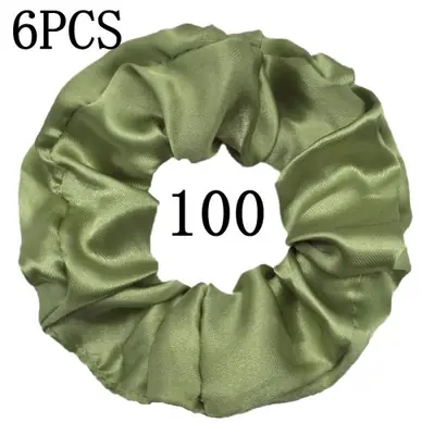 Image de 6 Chouchous Satinés - Élégance & Confort pour Cheveux