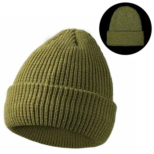 Image de Bonnet Tricoté Réfléchissant Hiver - Chauffant & Coupe-Vent