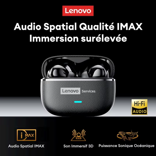 Bild von Lenovo LE208 TWS – Kabellose Leder-Ohrhörer mit Bluetooth 6.0 & Ultra-Low Latenz
