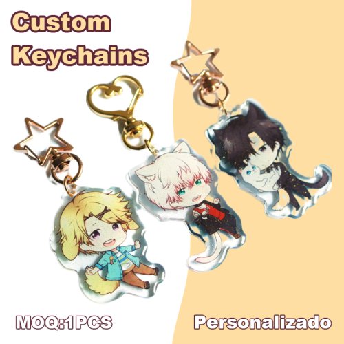 Zdjęcie Personalizowane breloki do kluczy – unikalne prezenty z motywem anime!