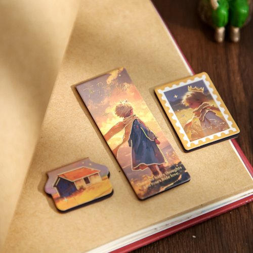 Image of 3pcs Kawaii Star Dream Prince Theme Universe Tour Notes Students Read Magnetic Bookmarks School Office Supplies Cute Bookmarks
