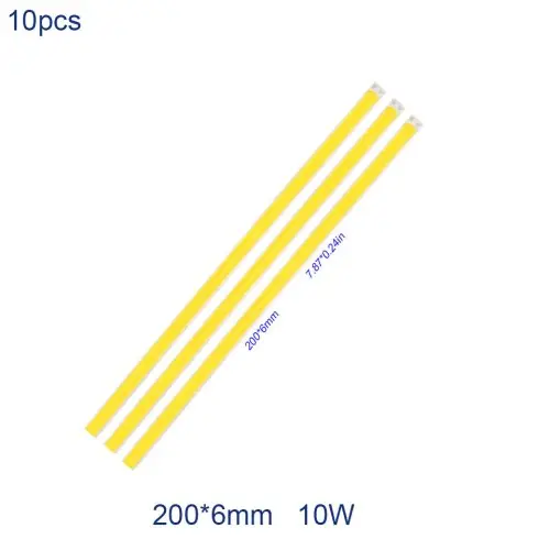 10 pièces 200x6mm 10W