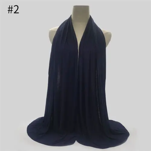 Image de Hijab Élégant en Coton Modal - 28 Couleurs