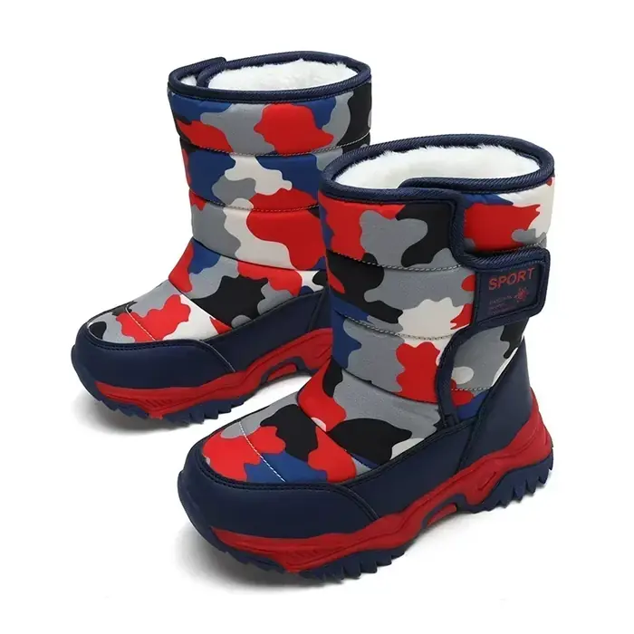 Image de Bottes d'Hiver Enfants - Chaudes, Imperméables & Antidérapantes