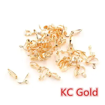 Image de Boucles d'oreilles plaquées 6 couleurs - Lot de 50 pièces