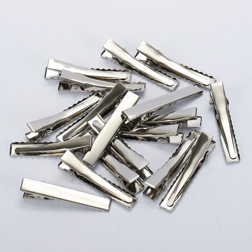 Afbeelding van 50 Stuks Hoge Kwaliteit Metalen Haar Alligator Clips Accessoires voor DIY Sieraden Haarspelden Barrette Ornament Vrouwen Haar Styling Tool
