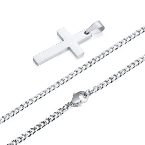 Image de Collier Croix Homme - Style Décontracté & Robuste