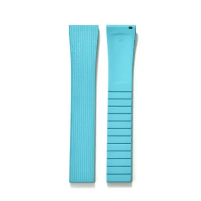 Image de Bracelet Montre Caoutchouc 20mm - Dégagement Rapide & Boucle Papillon