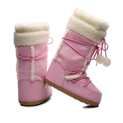 Imagen de Botas de Nieve Rosas para Mujer - Calor y Estilo en Invierno