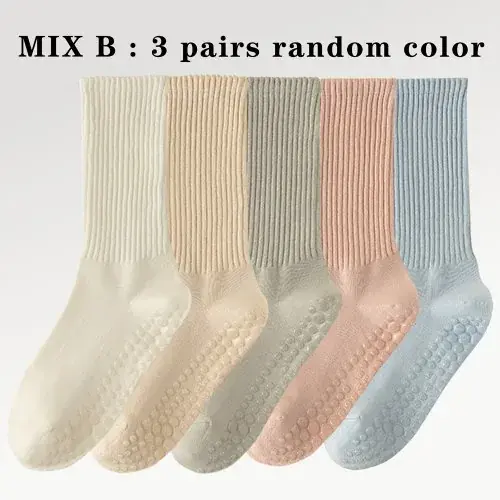Image de Chaussettes de Yoga Antidérapantes - Coton Confortable pour Femmes