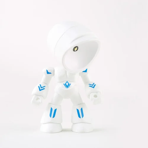 Immagine di Mini luce notturna a LED simpatico cartone animato robot eroe lampada da scrivania ornamento da tavo...