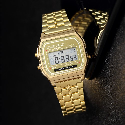 Imagen de Relojes de lujo de silicona de oro rosa para Mujer, Reloj Digital LED a la moda, Reloj electrónico informal para Mujer, Reloj para Mujer 2025