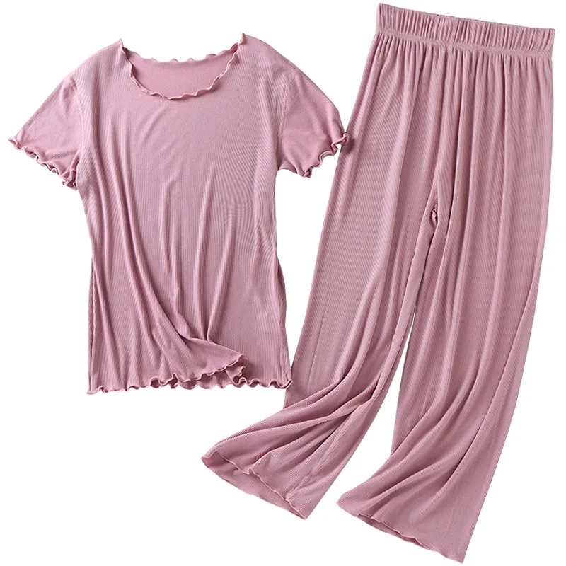 Imagen de Pijama de Algodón Corto para Mujer - Estilo Japonés Verano