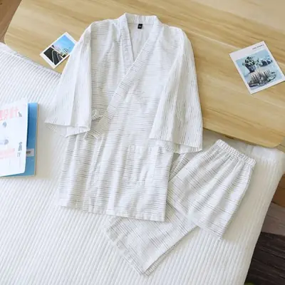 Image de Kimono Japonais Homme - Pyjama en Coton 100%
