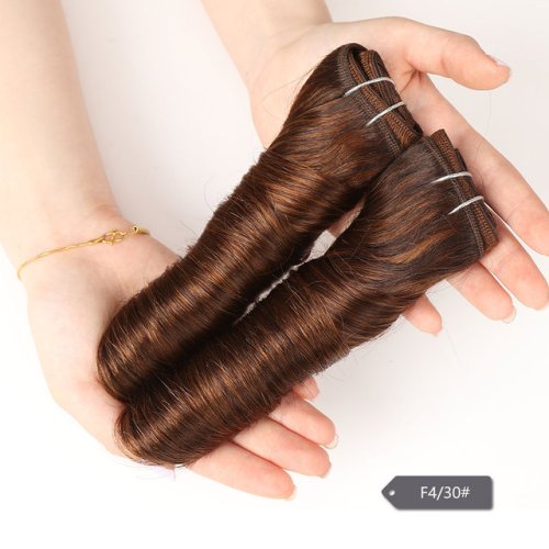 Immagine di Elegante doppio disegno onda allentata colore P4/27 P6/27 P1B/30 P4/30 fasci di capelli umani Remy brasiliani 1 pz fasci di capelli onda di Hollywood