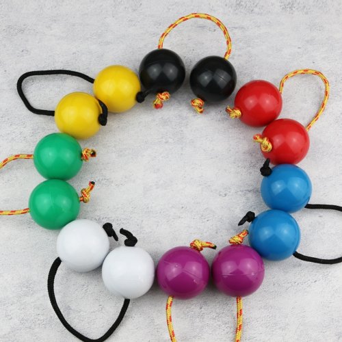 Imagen de Shaker Africano Kashaka de Madera Natural con Bolas Rítmicas - Instrumento de Percusión Musical para Baile, Música y Actividades Infantiles
